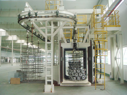 Q48 series suspension chain stepper shot blasting machine