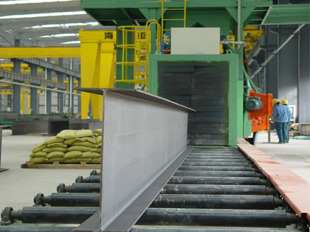 QH69 series H-beam shot blasting machine