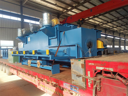 Delivery of steel pipe outer wall shot blasting machine