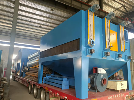 Steel plate pretreatment production line shipment