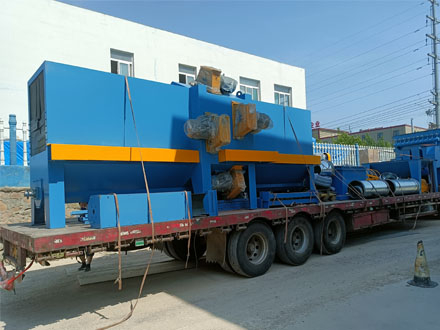 Steel structure shot blasting machine delivery