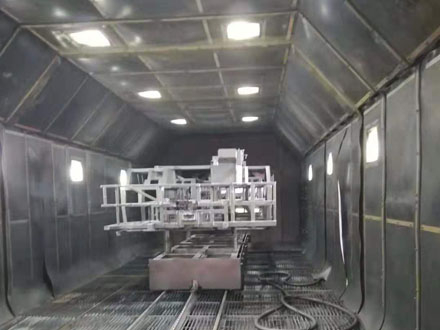Our carefully crafted Q76 model trolley style shot blasting machine has recently been successfully delivered to customers