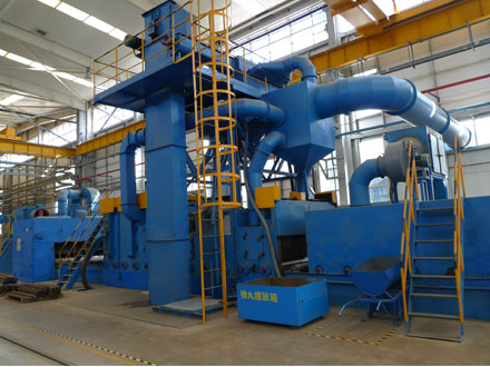 Continuous optimization of shot blasting machine policy environment