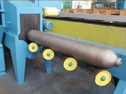 Skew roll cylinder shot blasting machine (Diabolo shot blasting machine)