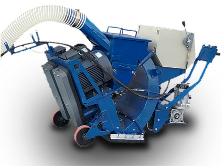 Mobile steel plate shot blasting machine