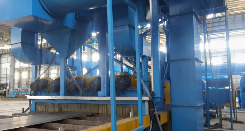 steel plate shot blasting machine
