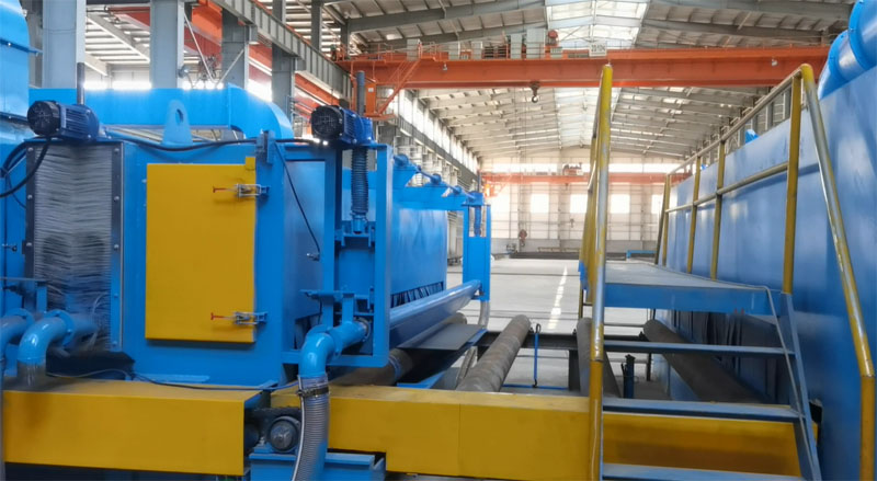 steel plate shot blasting machine