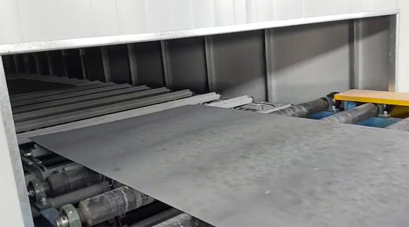 Effect diagram of steel plate pretreatment