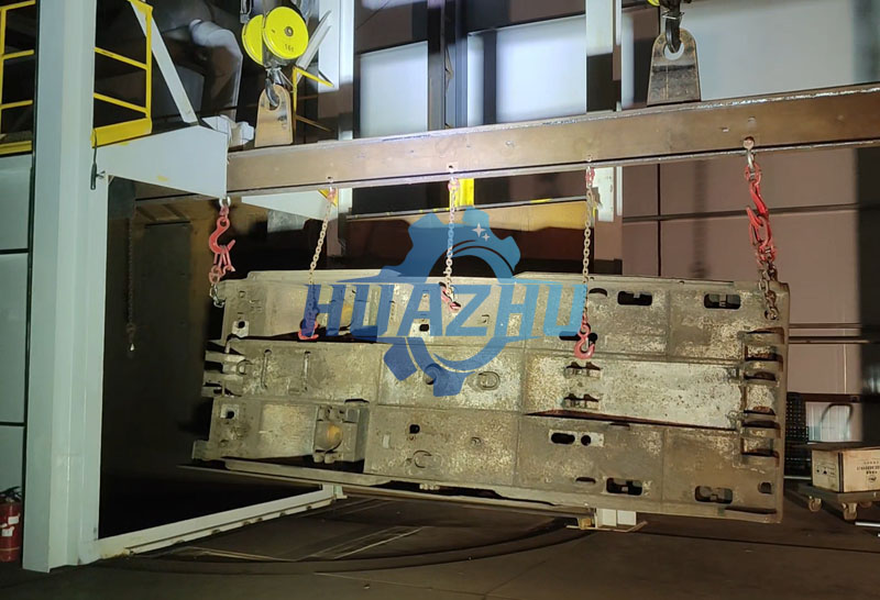 Hydraulic support base shot blasting machine