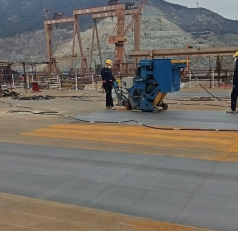 LM-550 Integrated Mobile Shot Blasting Machine LM-550 Integrated Mobile Shot Blasting Machine